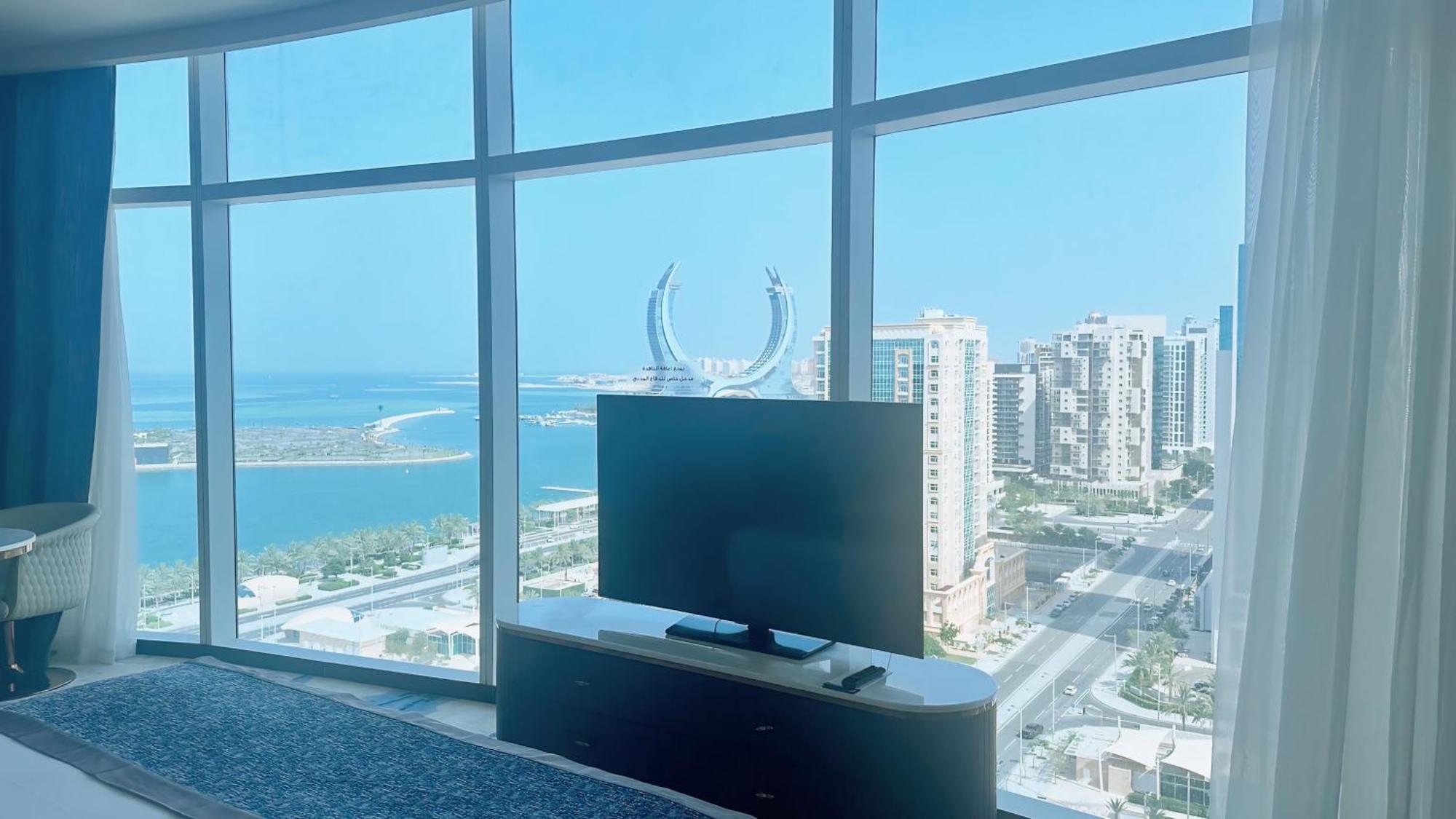Century Marina Hotel - Lusail 외부 사진 View from a room at the hotel
